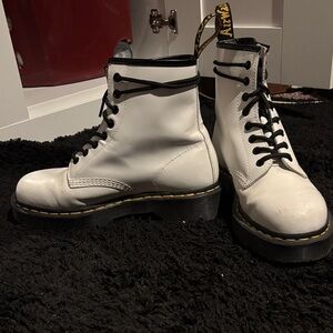 Dr. Martens White and Black Men's Boots